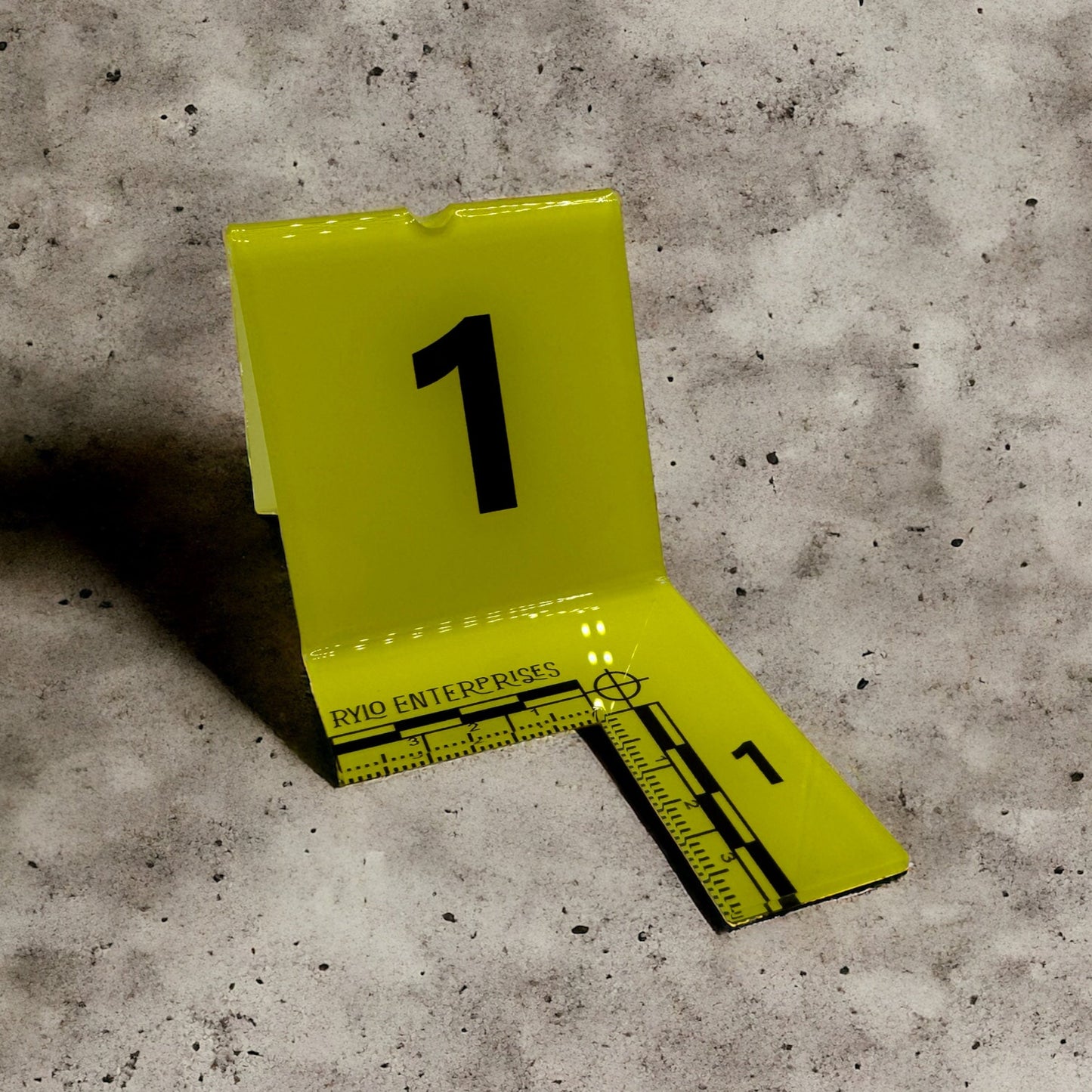Miniature Crime Scene Evidence Marker Placard
