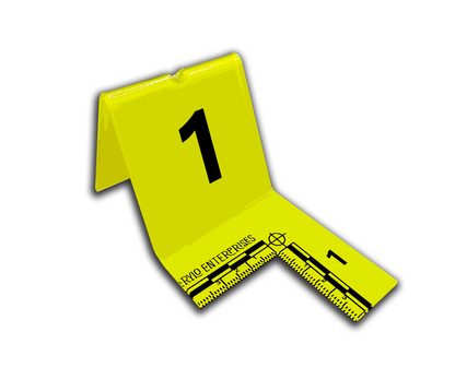 1 PACK - Miniature Crime Scene Evidence Marker Placard