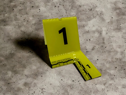 1 PACK - Miniature Crime Scene Evidence Marker Placard